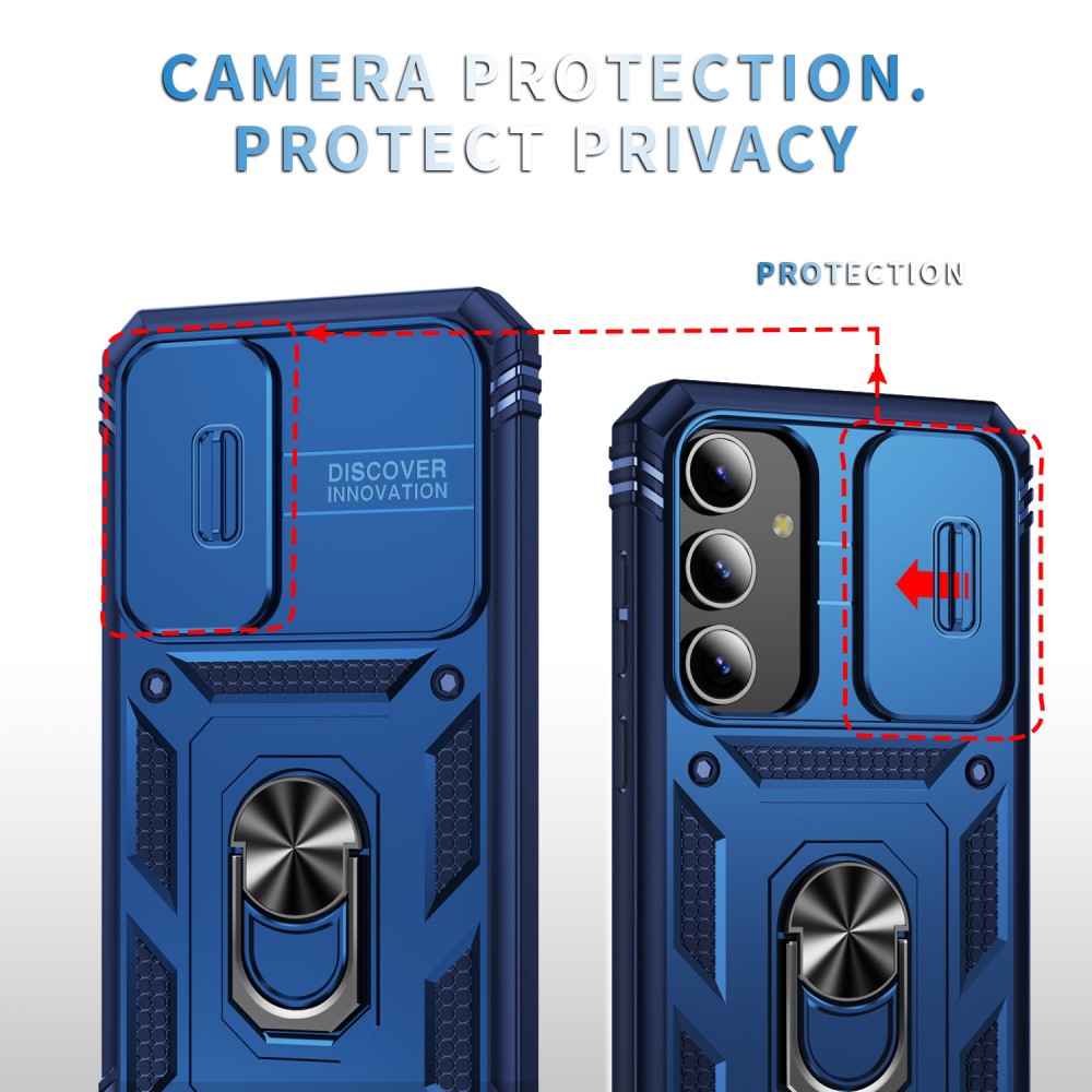  Galaxy S24 Plus Skal CamShield Ring Hybrid Armor Blå