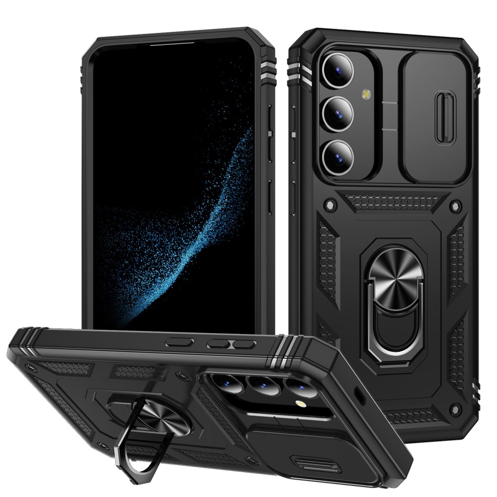  Galaxy S24 Plus Skal CamShield Ring Hybrid Armor Svart
