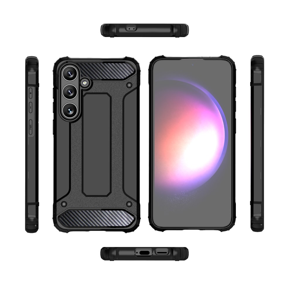  Galaxy S24 Plus Skal Shockproof Armor Hybrid Mörk Blå