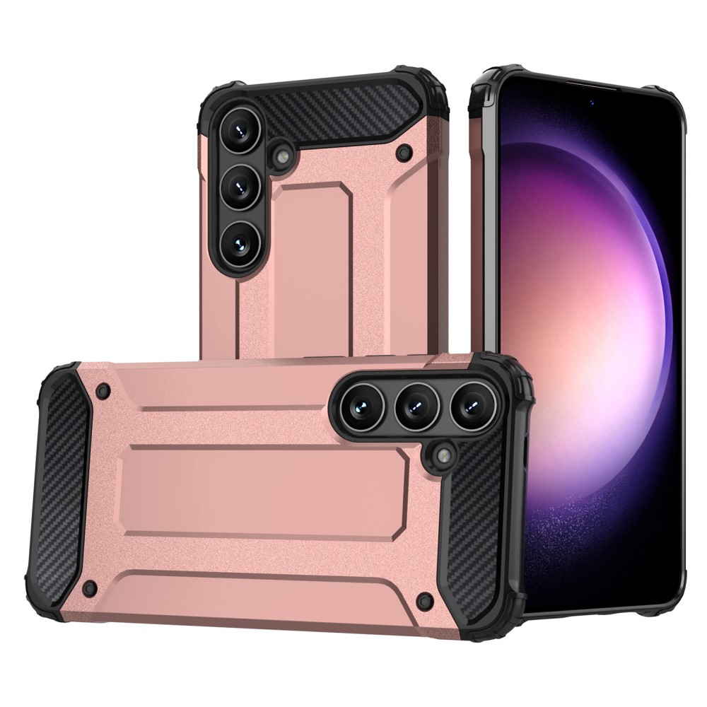 Galaxy S24 Plus Skal Shockproof Armor Hybrid Roséguld