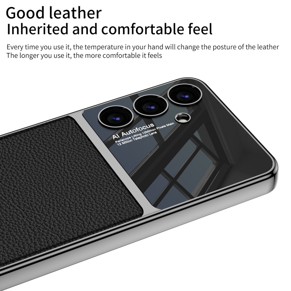 GKK GKK Galaxy S24 Plus Skal Hybrid Läder Kolfiber Textur