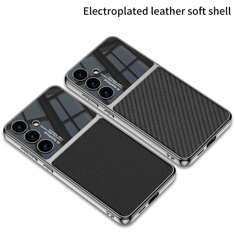 GKK GKK Galaxy S24 Plus Skal Hybrid Läder Kolfiber Textur