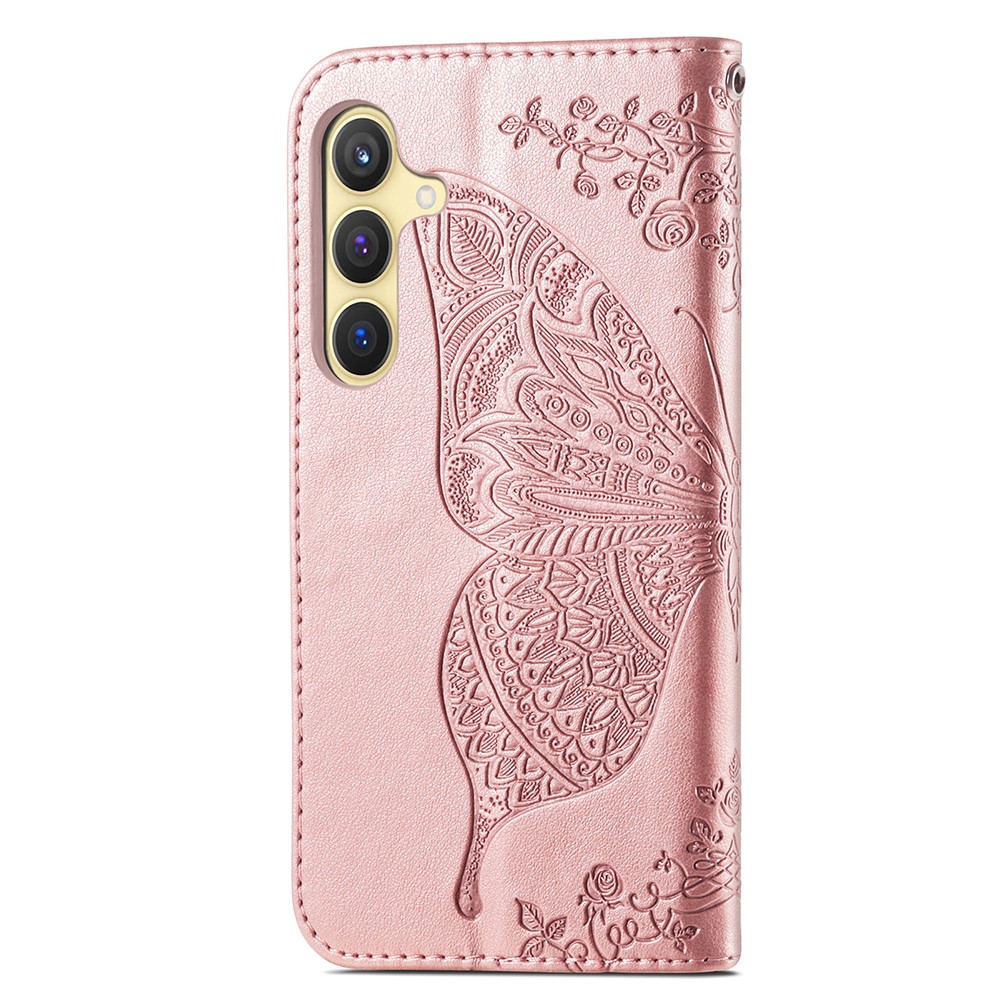  Samsung Galaxy S24 Plus Fodral Big Butterfly Roséguld