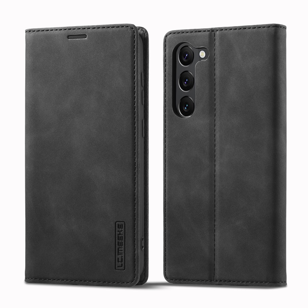 LC.IMEEKE LC.IMEEKE Galaxy S24 Plus Fodral Flip Läder Svart