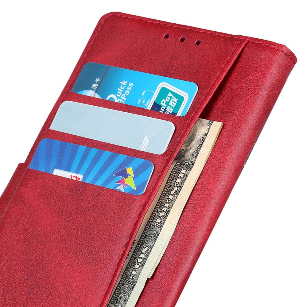  Samsung Galaxy S24 Ultra Fodral Läder Röd