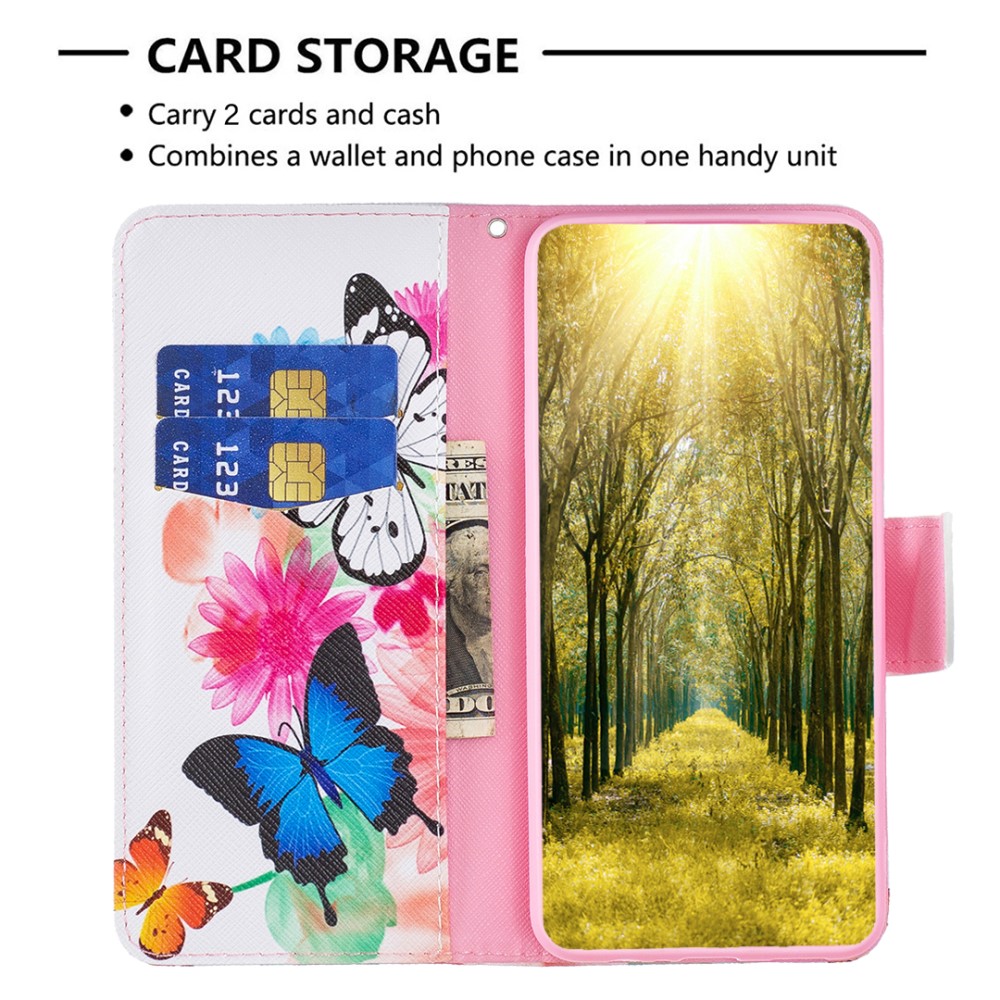  Galaxy S24 Ultra Fodral Med Tryck Två Fjärilar