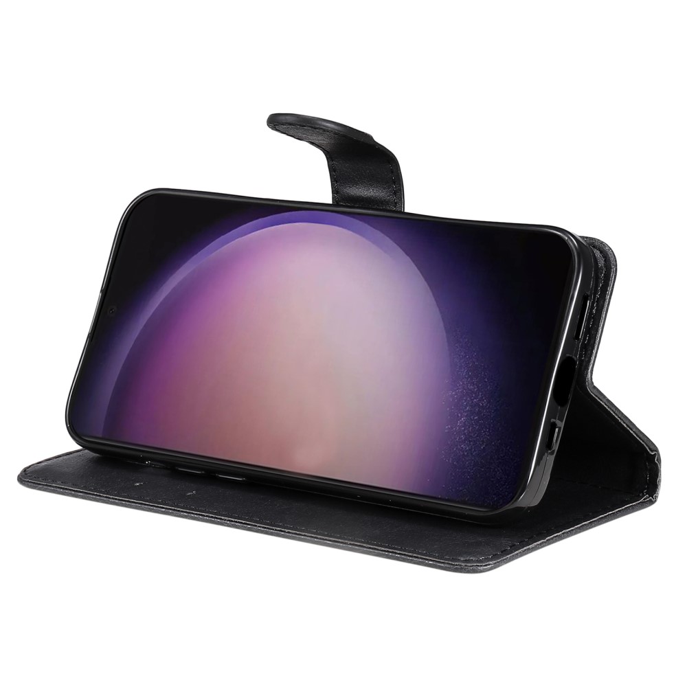  Samsung Galaxy S24 Ultra Fodral Solid Läder Svart