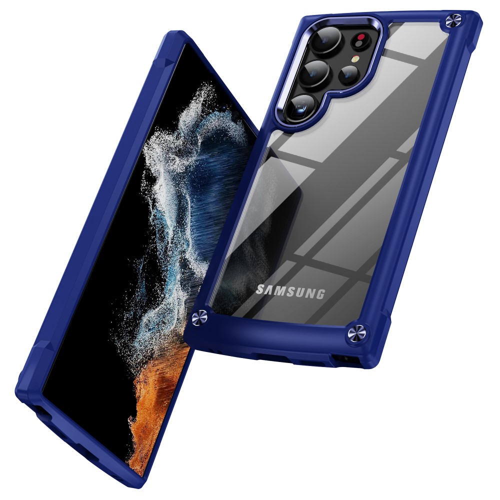  Galaxy S24 Ultra Skal Shockproof Hybrid Armor Blå