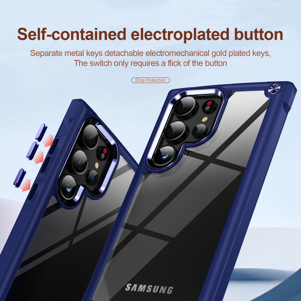  Galaxy S24 Ultra Skal Shockproof Hybrid Armor Blå