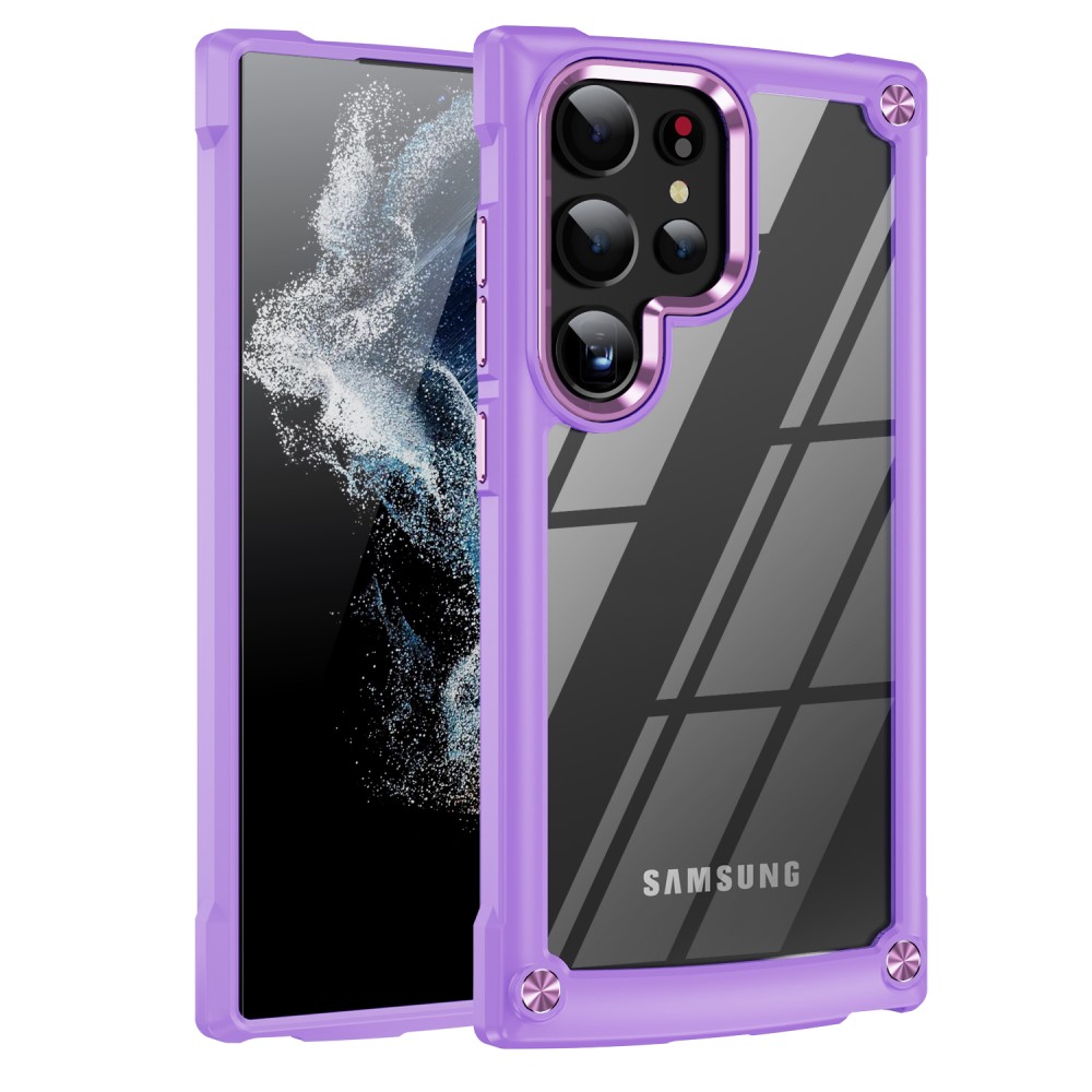  Galaxy S24 Ultra Skal Shockproof Hybrid Armor Lila