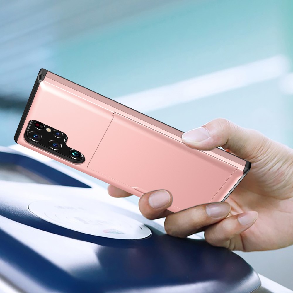  Samsung Galaxy S24 Ultra Skal Med Kortfack Roséguld