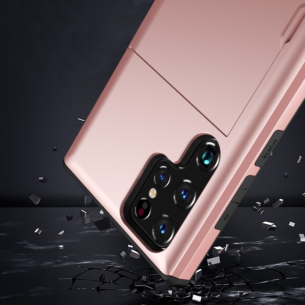  Samsung Galaxy S24 Ultra Skal Med Kortfack Röd