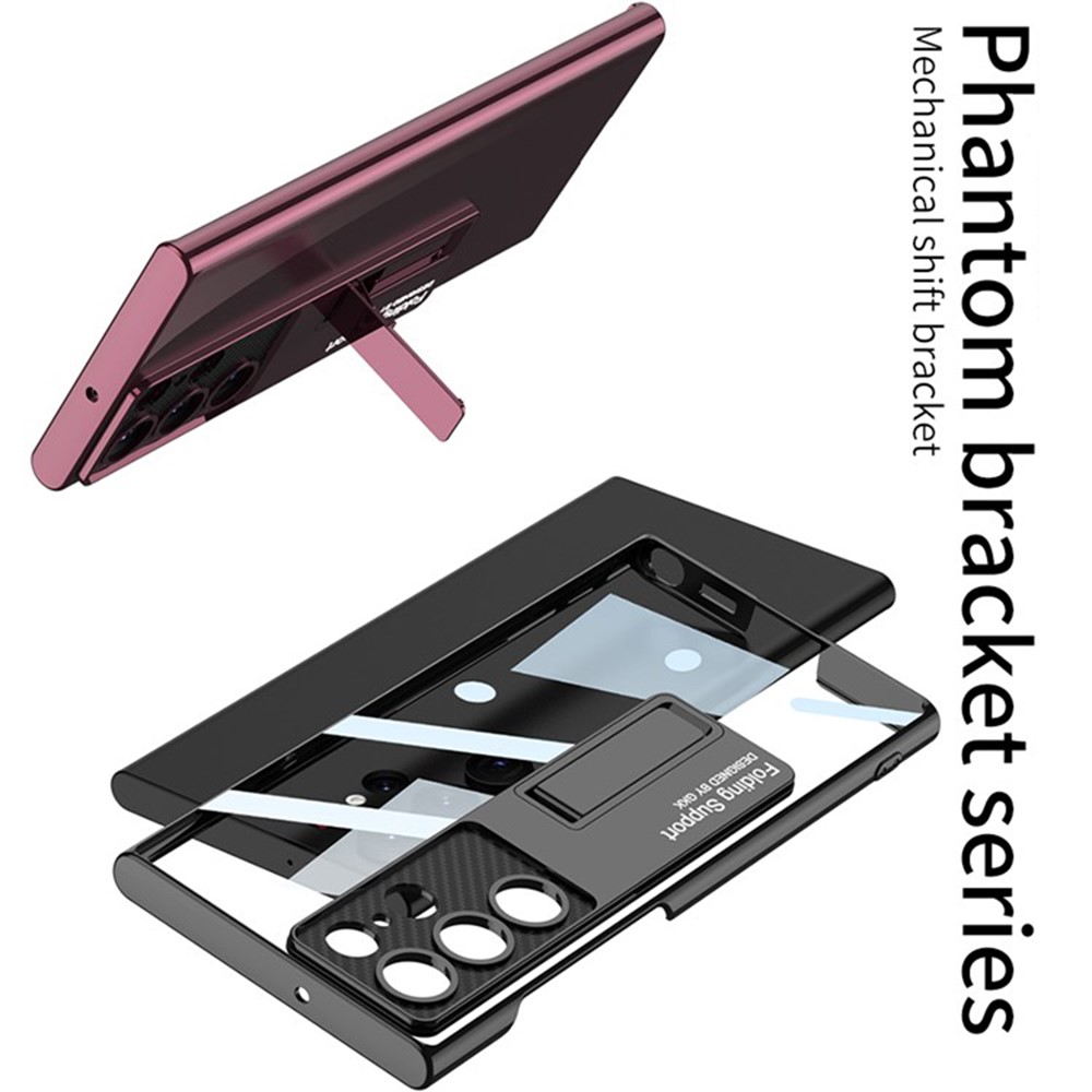 GKK GKK Galaxy S24 Ultra Skal Hybrid Kickstand Silver