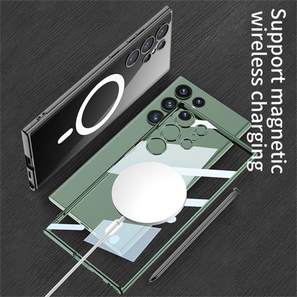 GKK GKK Galaxy S24 Ultra Skal MagSafe Electroplate Midnight Green