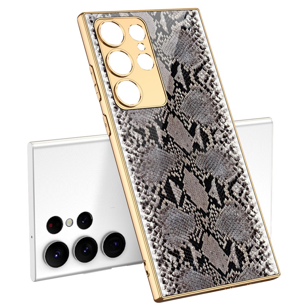 GKK GKK Galaxy S24 Ultra Skal Härdat Glas Electroplate Phyton