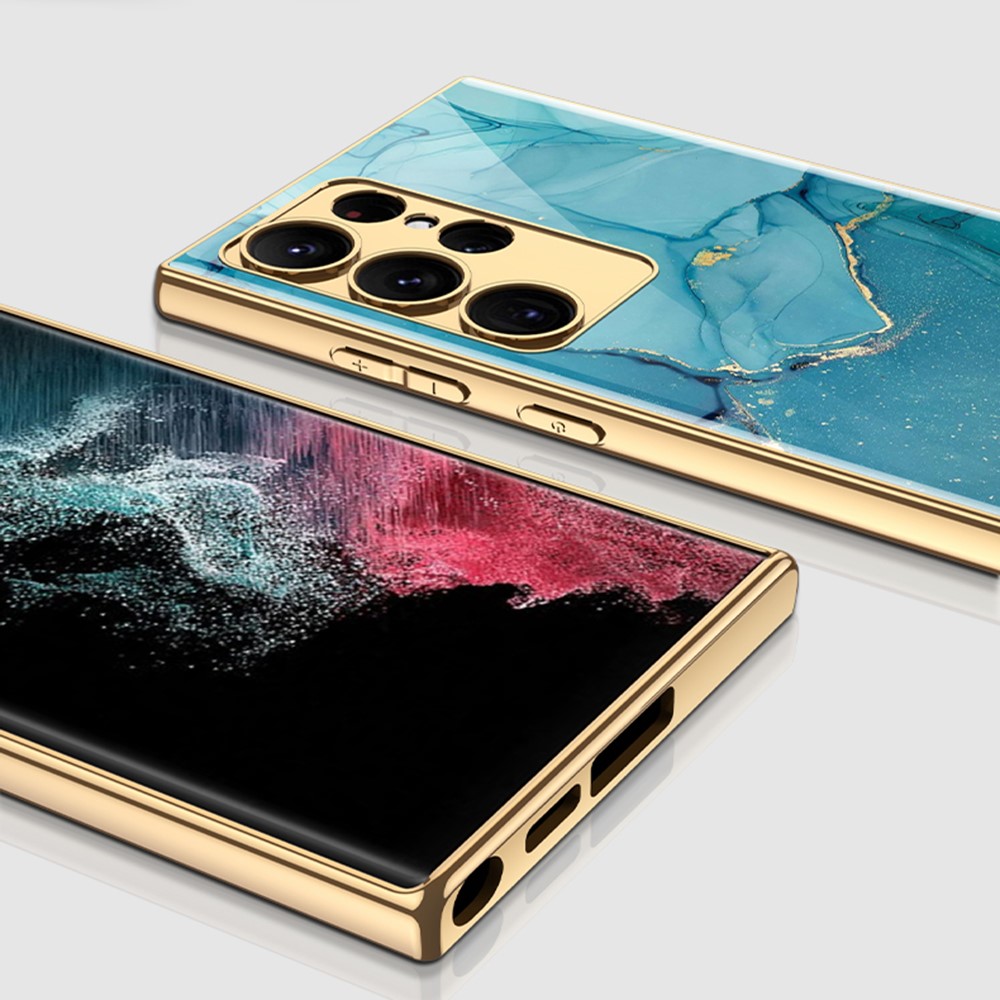 GKK GKK Galaxy S24 Ultra Skal Härdat Glas Electroplate Phyton