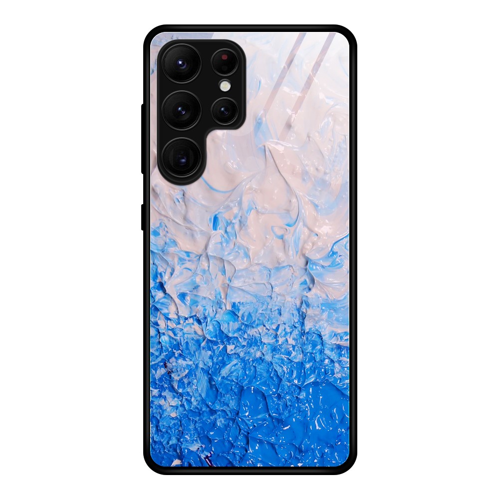  Samsung Galaxy S24 Ultra Skal Härdat Glas Blå