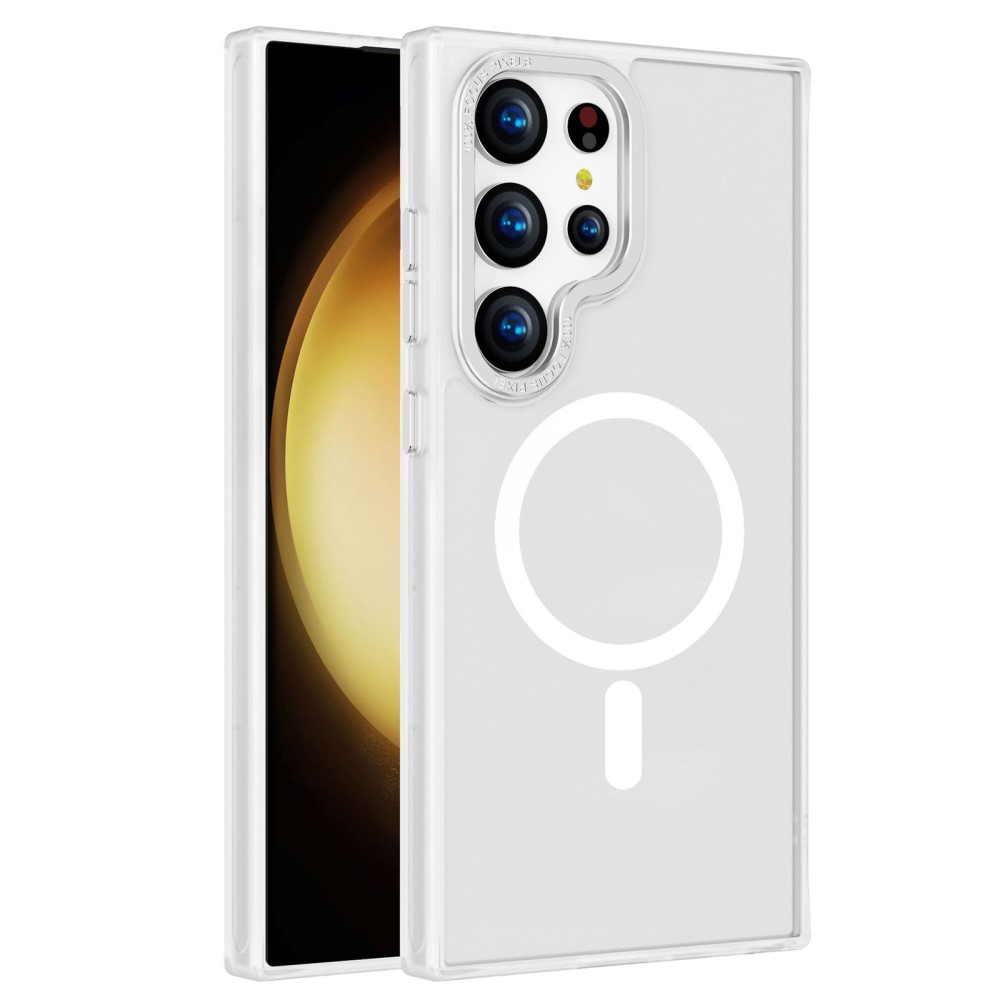  Galaxy S24 Ultra Skal MagSafe Skin Touch Vit