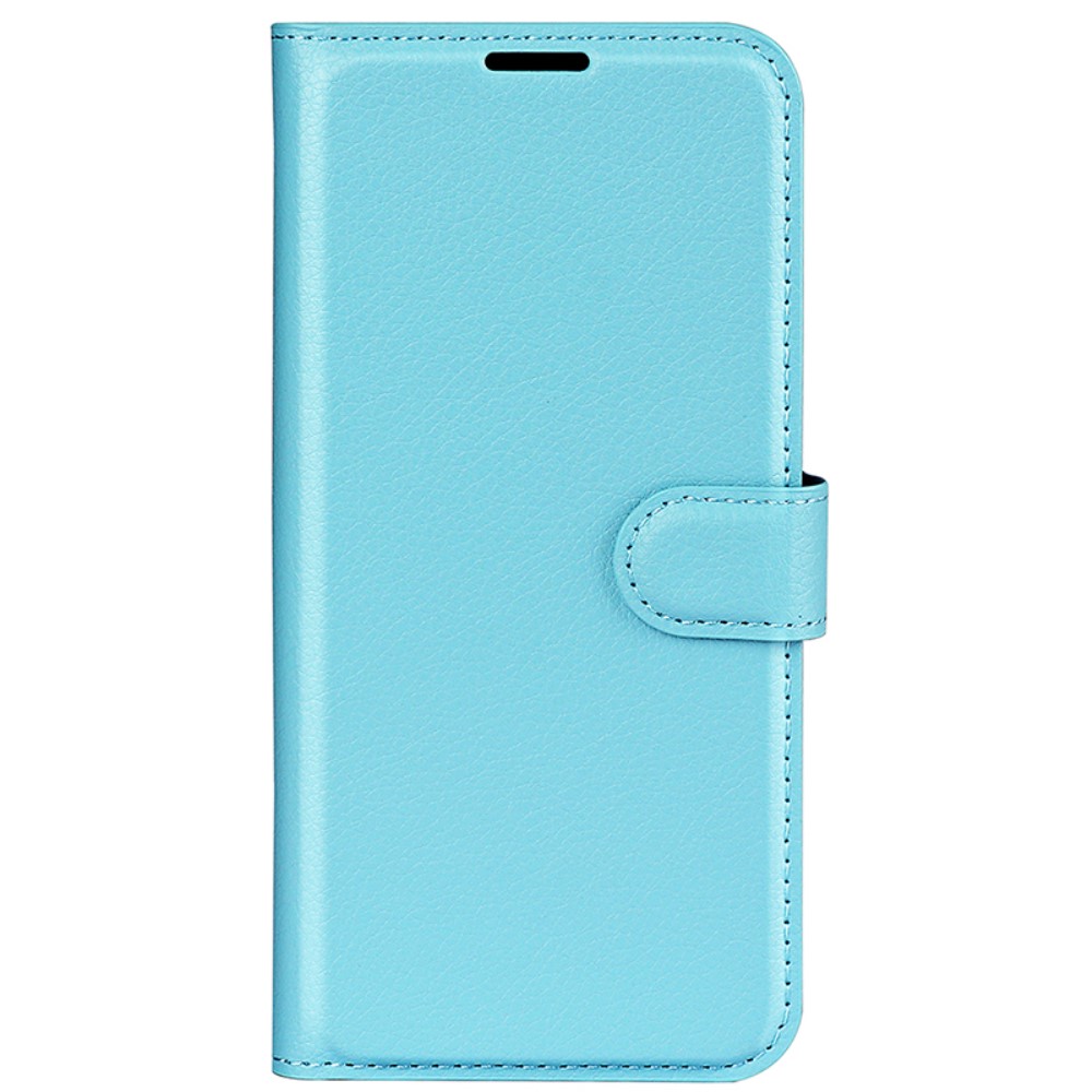  Samsung Galaxy S24 Ultra Fodral Läder Litchi Ljus Blå