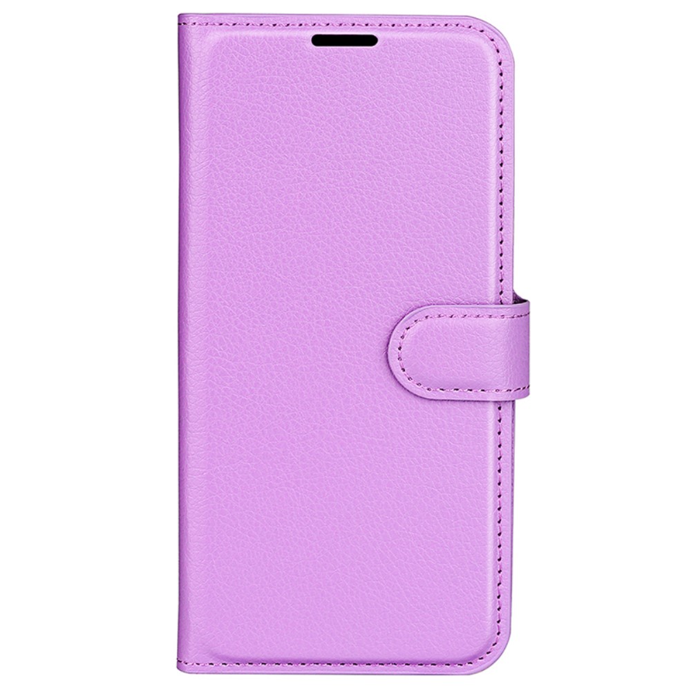  Samsung Galaxy S24 Ultra Fodral Läder Litchi Lila