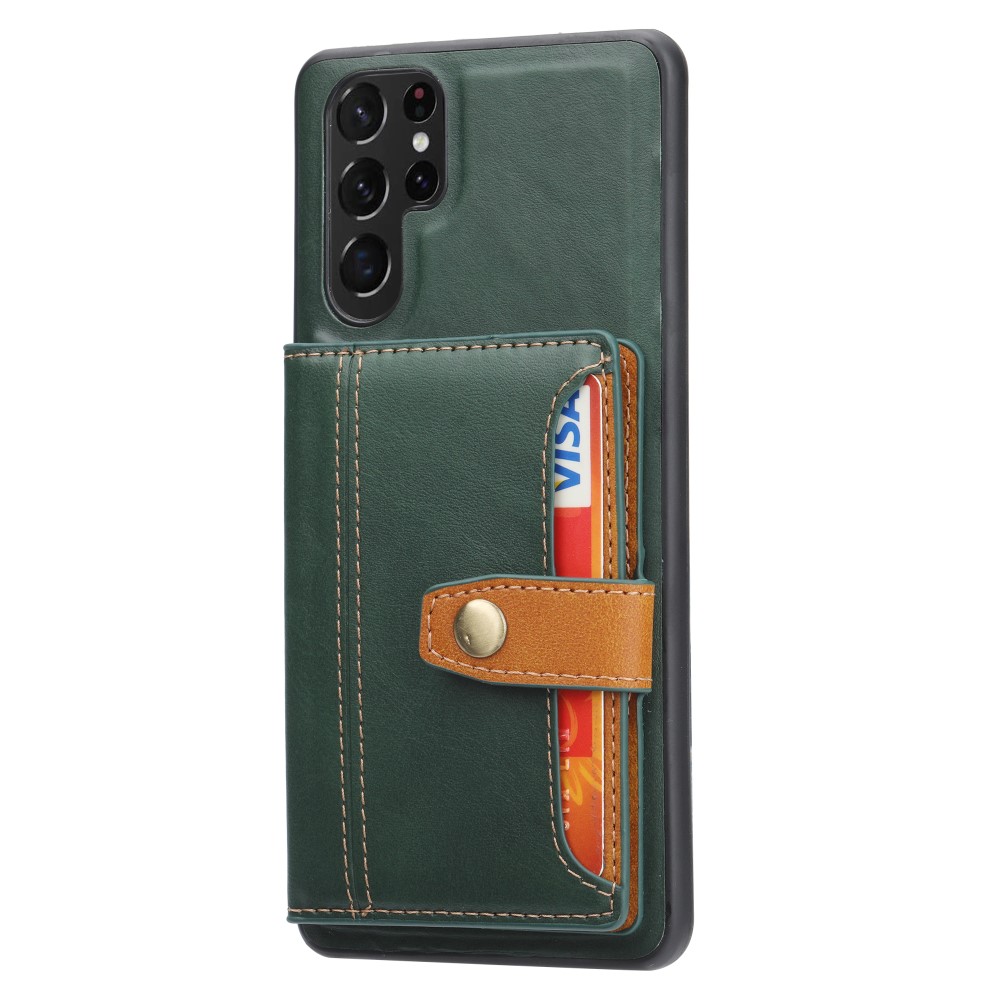 Galaxy S24 Ultra Skal Med Plånboksfunktion Grön