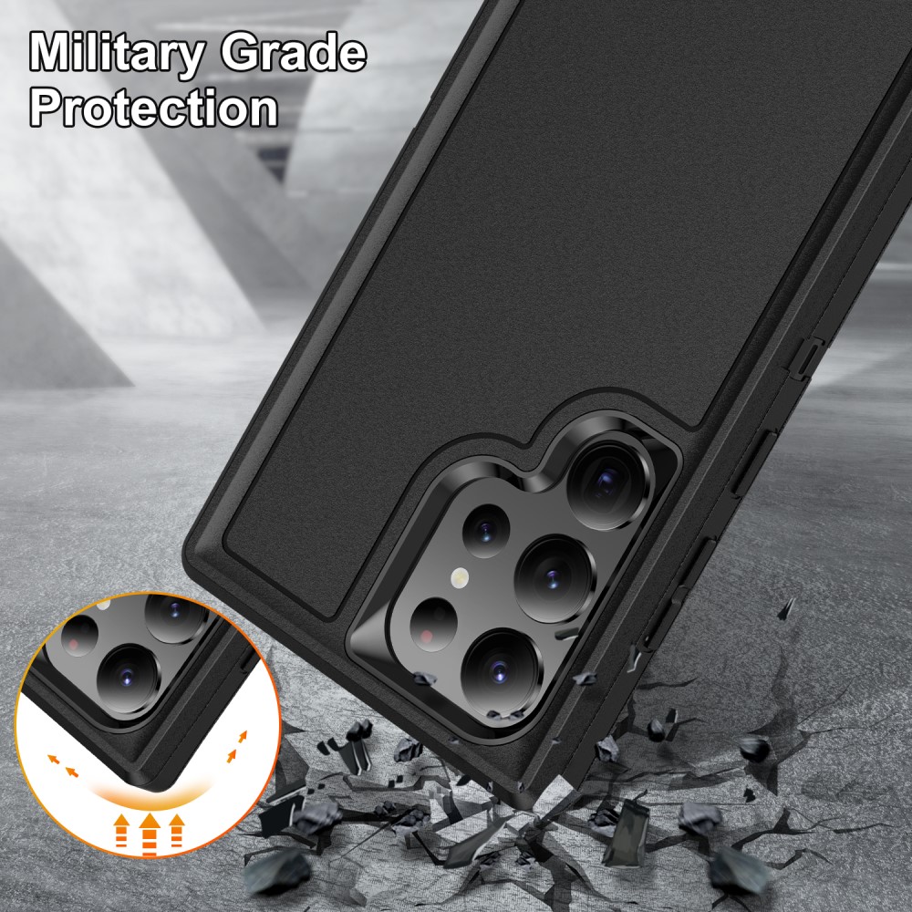  Galaxy S24 Ultra Skal Xtreme Shockproof Hybrid Svart
