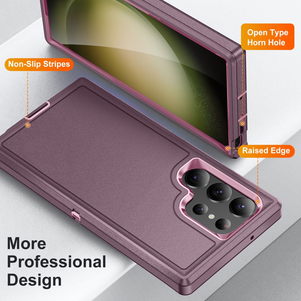  Galaxy S24 Ultra Skal Xtreme Shockproof Hybrid Lila/Rosa