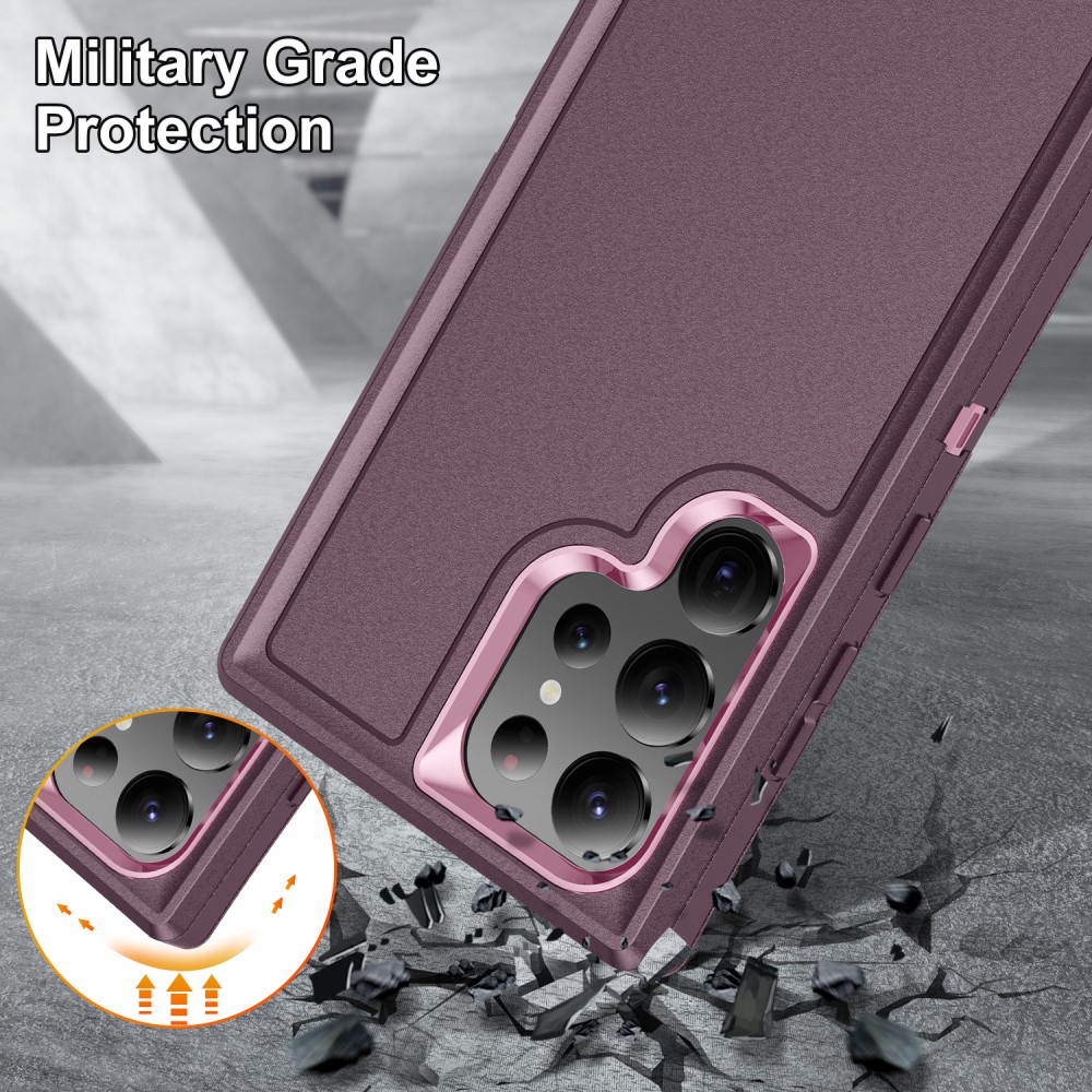  Galaxy S24 Ultra Skal Xtreme Shockproof Hybrid Lila/Rosa