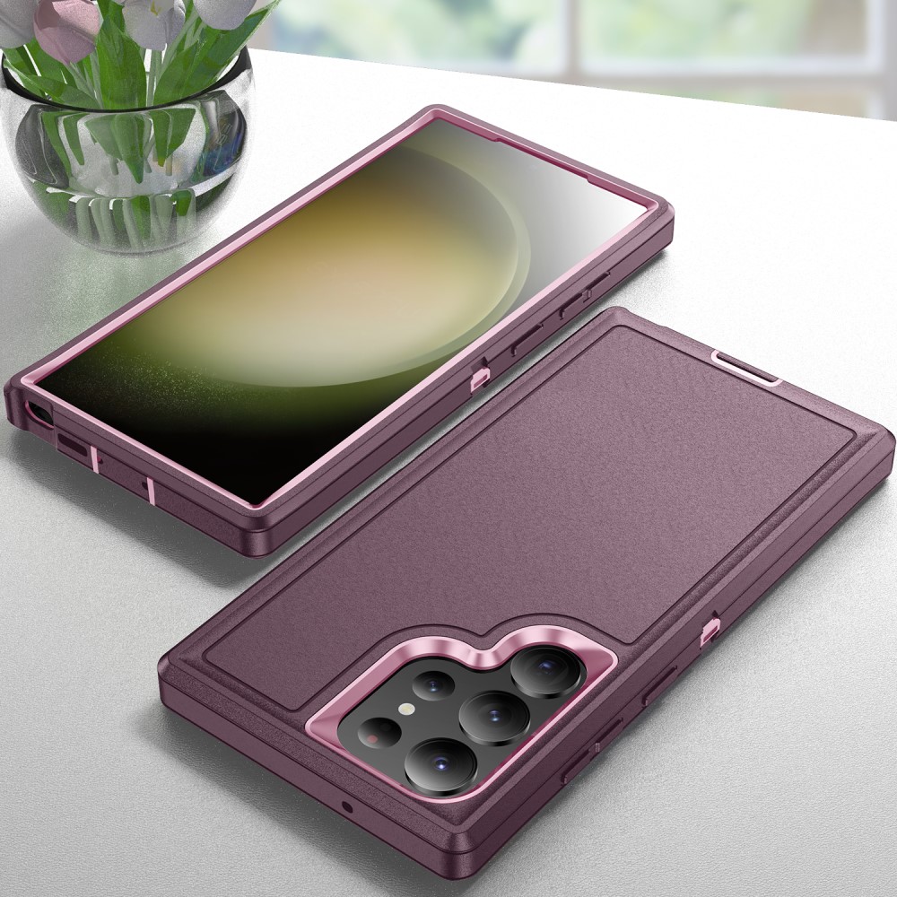  Galaxy S24 Ultra Skal Xtreme Shockproof Hybrid Lila/Rosa