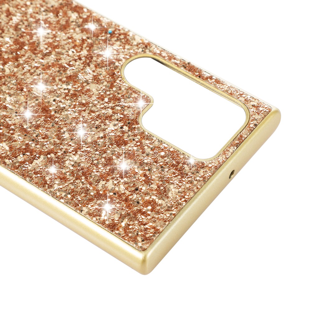  Galaxy S24 Ultra Skal Sparkling Glitter Svart