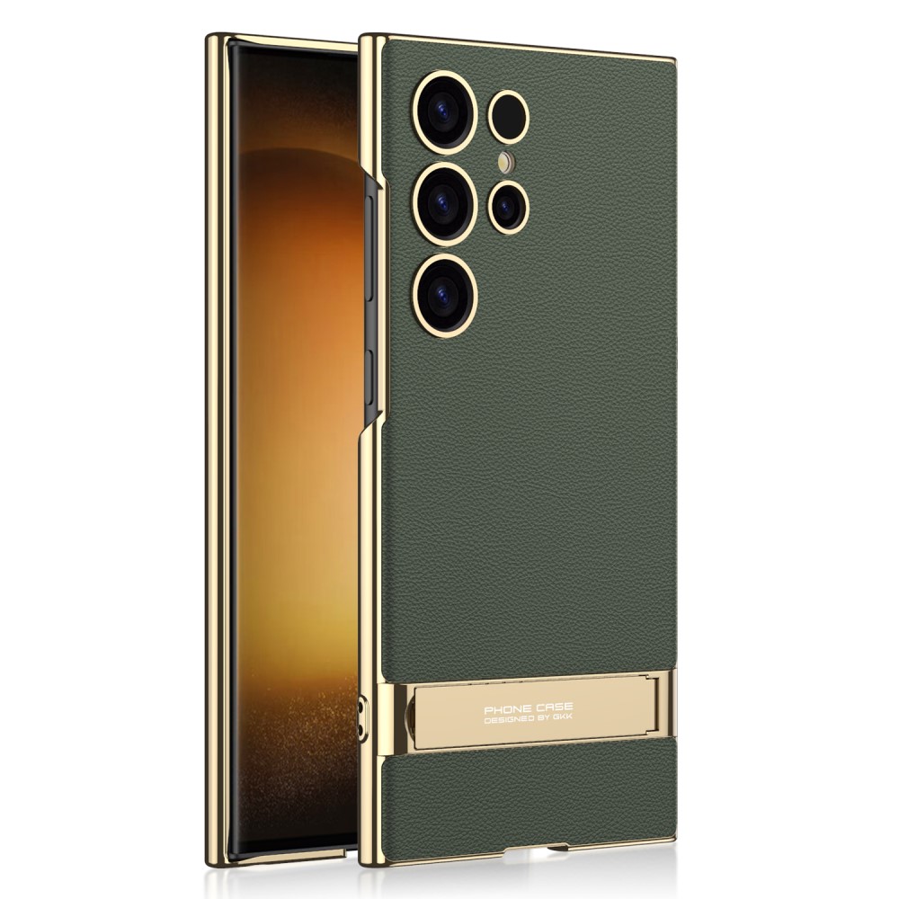 GKK GKK Galaxy S24 Ultra Skal Electroplate Kickstand Grön