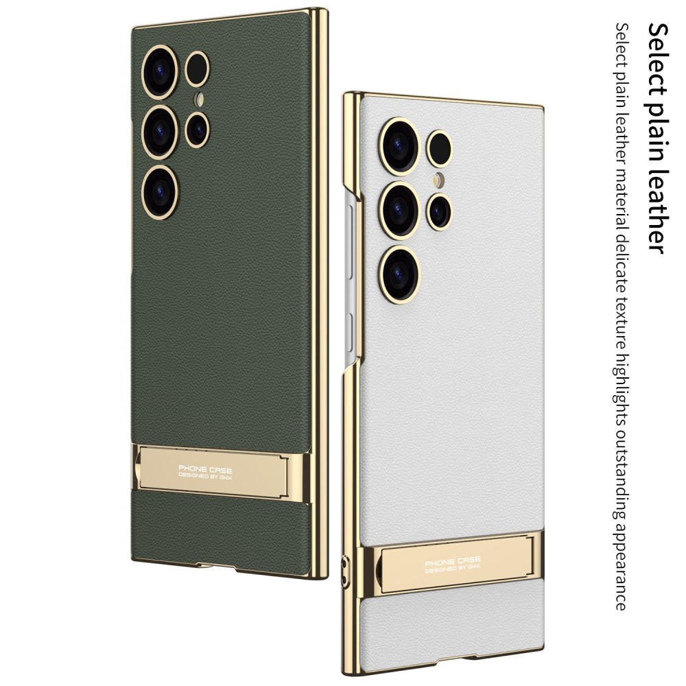 GKK GKK Galaxy S24 Ultra Skal Electroplate Kickstand Grön