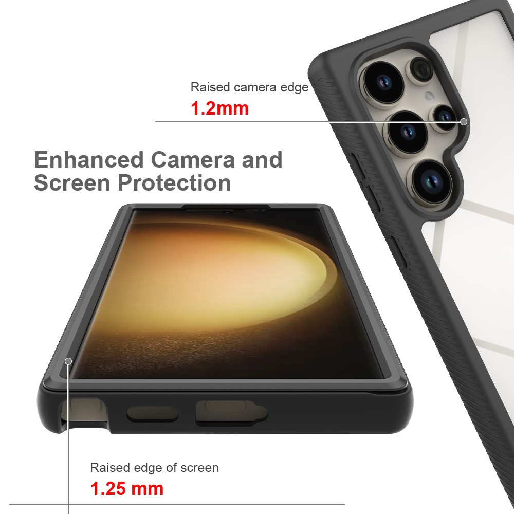  Samsung Galaxy S24 Ultra Skal 360 Defense Svart