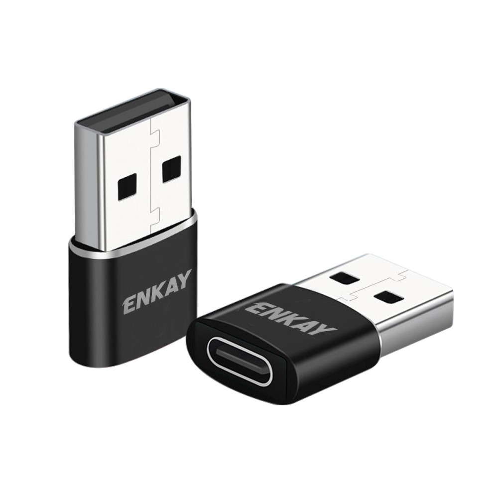 ENKAY ENKAY USB-A Till USB-C Adapter Svart