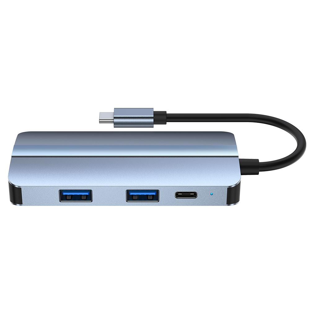  7in1 100W USB-C Dockningsstation VGA/USB-C/USB 3.0 Blå