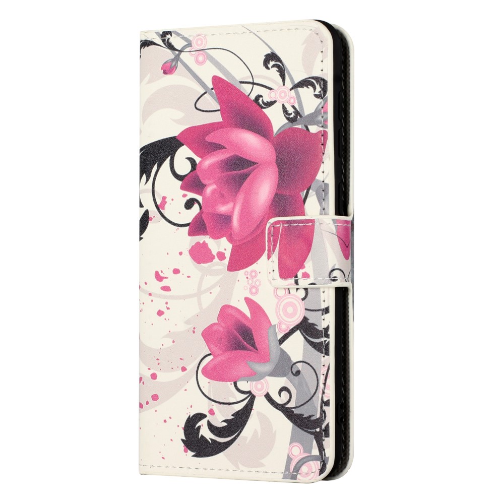  Samsung Galaxy A15 5G Fodral Med Tryck Lotus Blomma