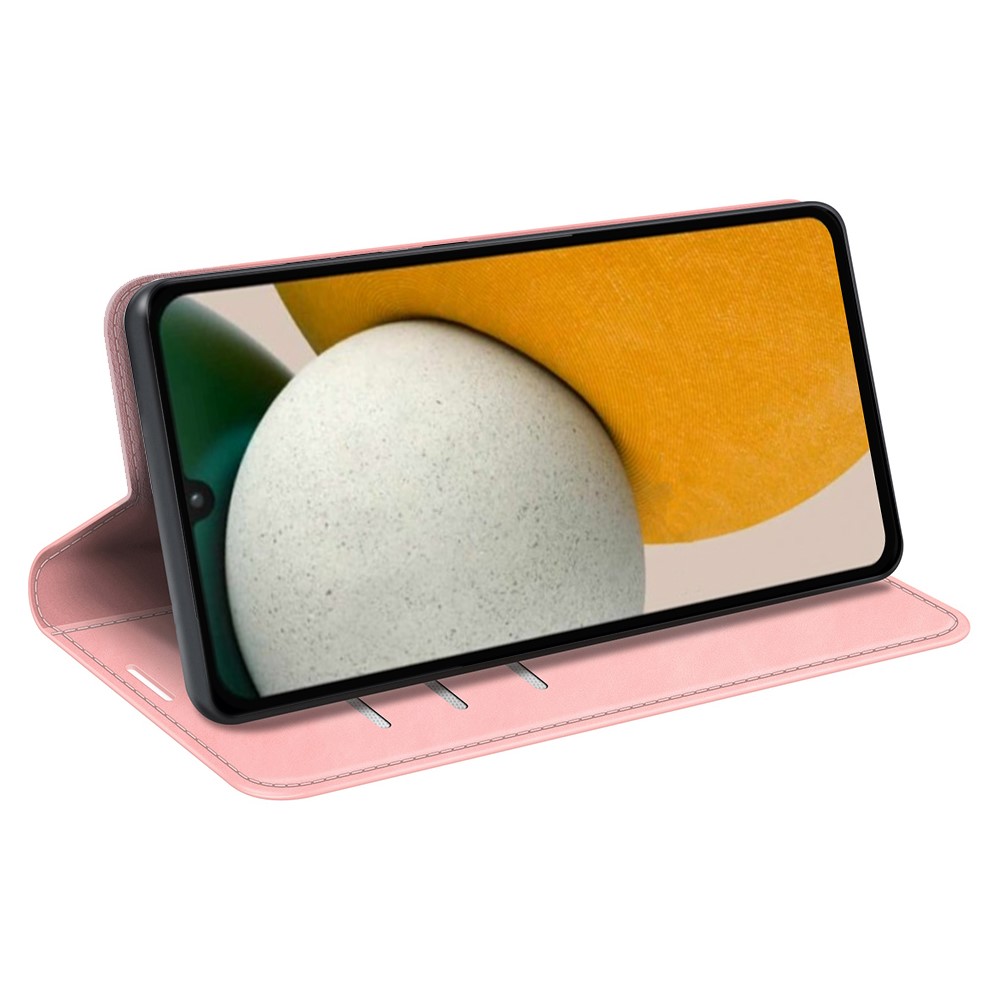  Samsung Galaxy A15 5G Fodral Flip Skin Touch Rosa