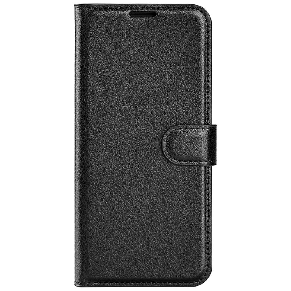  Samsung Galaxy A15 5G Fodral Litchi Läder Svart