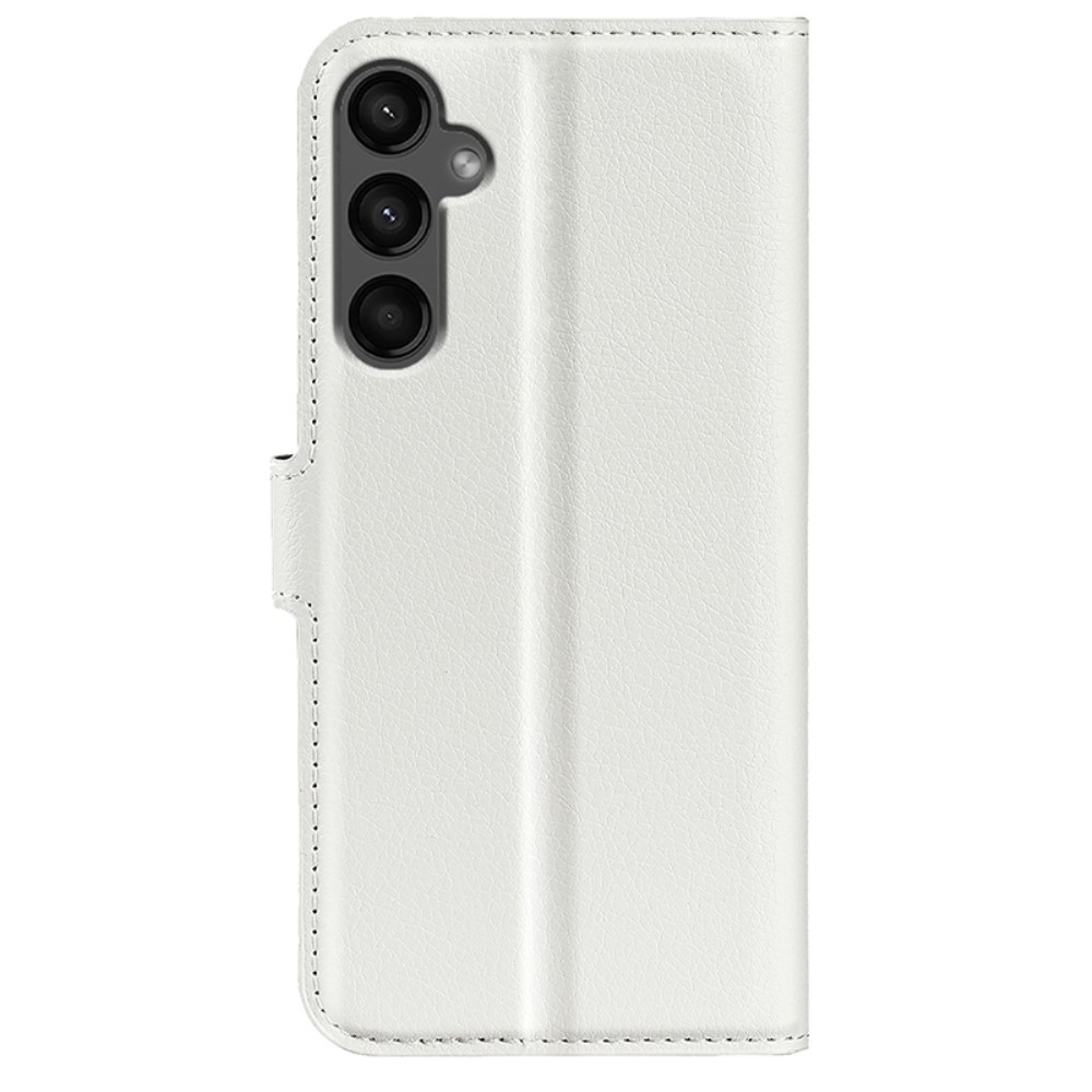  Samsung Galaxy A15 5G Fodral Litchi Läder Vit
