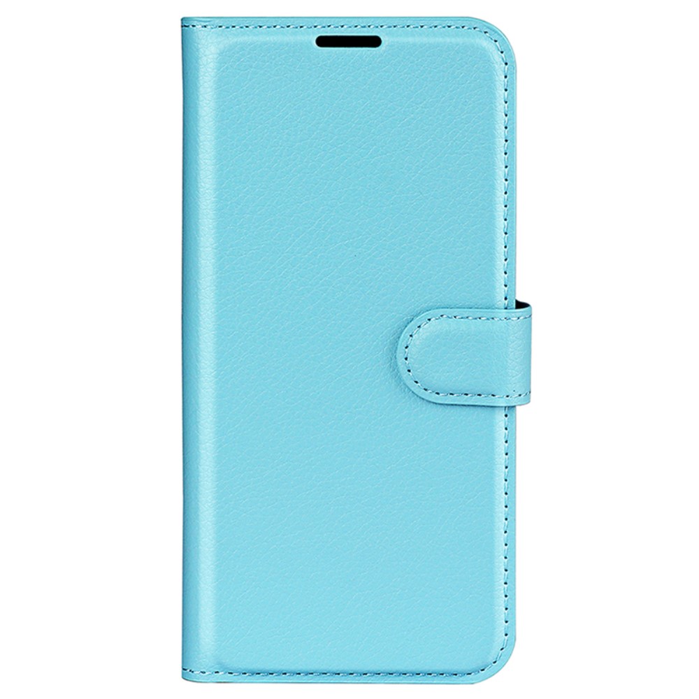  Samsung Galaxy A15 5G Fodral Litchi Läder Ljus Blå