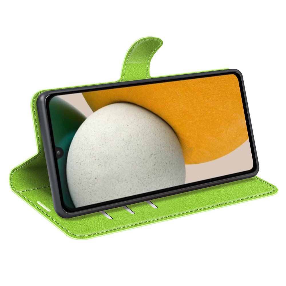  Samsung Galaxy A15 5G Fodral Litchi Läder Grön