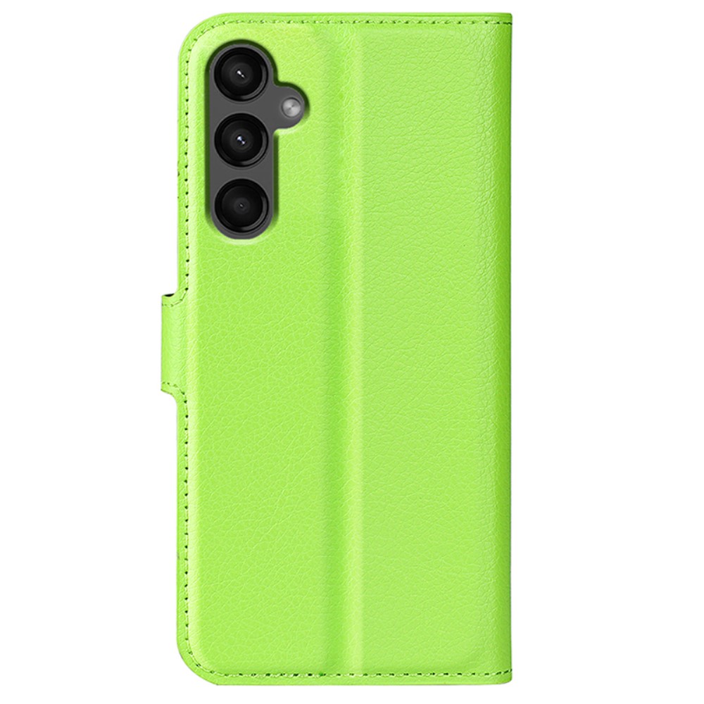  Samsung Galaxy A15 5G Fodral Litchi Läder Grön