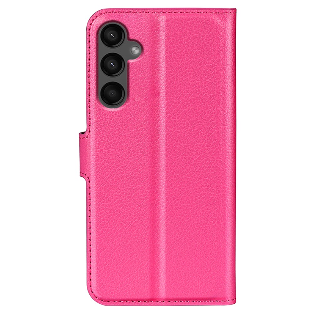  Samsung Galaxy A15 5G Fodral Litchi Läder Rosa