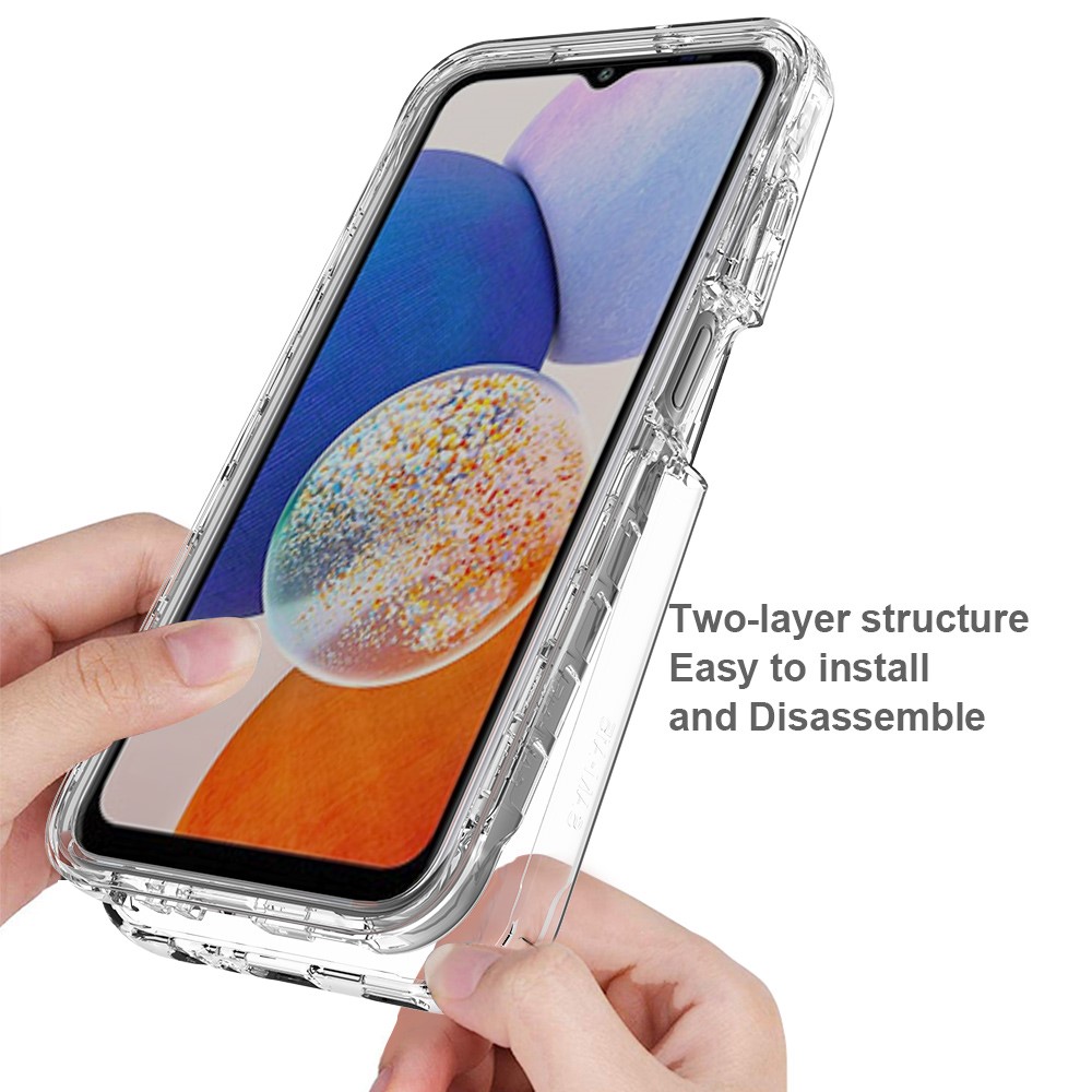  Samsung Galaxy A15 5G 360° Shockproof Hybrid Skal Transparent