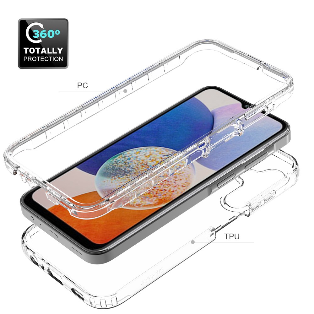 Samsung Galaxy A15 5G 360° Shockproof Hybrid Skal Transparent