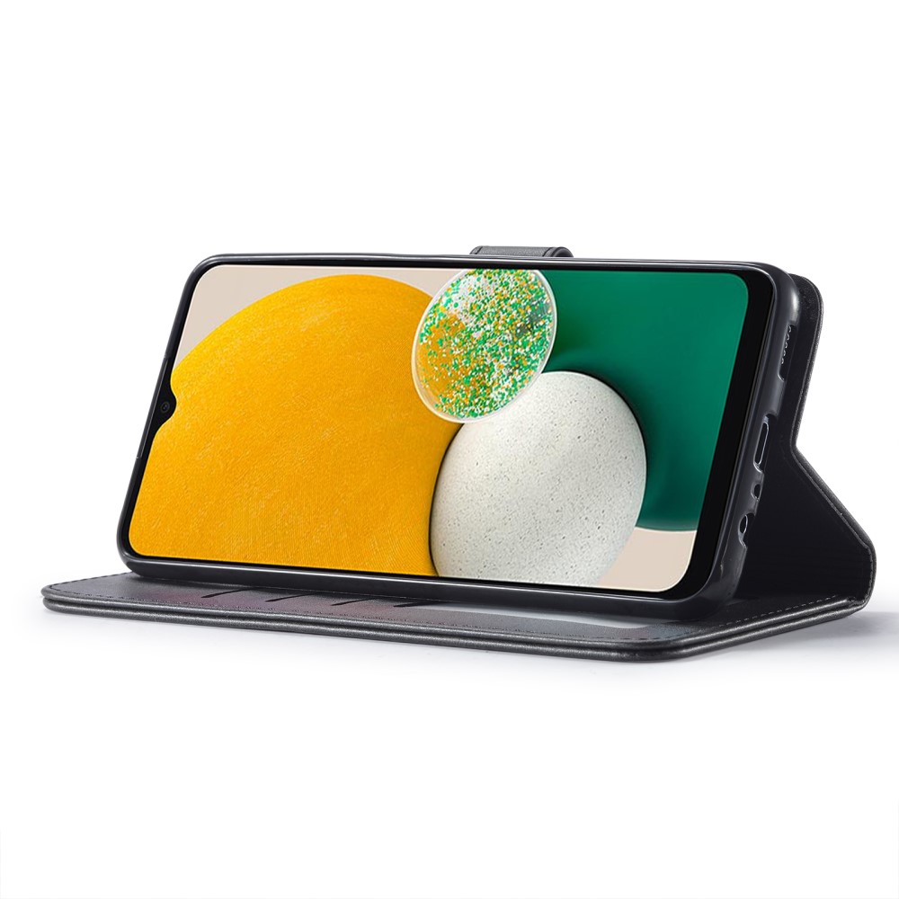 LC.IMEEKE LC.IMEEKE Galaxy A15 4G/5G Fodral Läder Svart