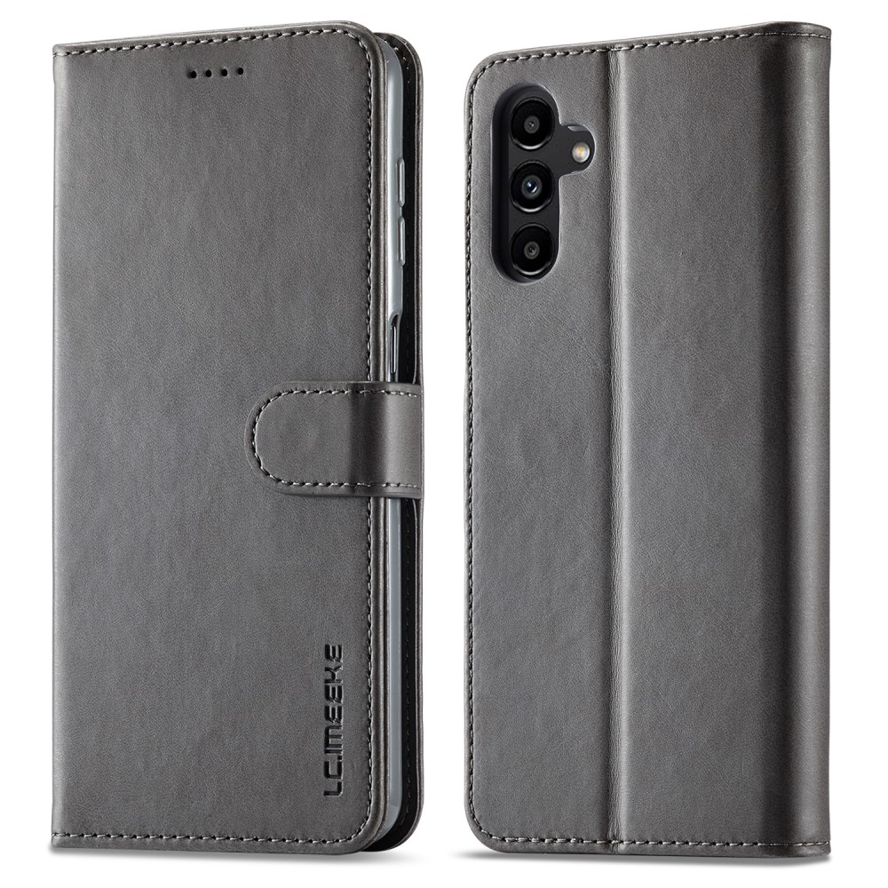 LC.IMEEKE LC.IMEEKE Galaxy A15 4G/5G Fodral Läder Grå