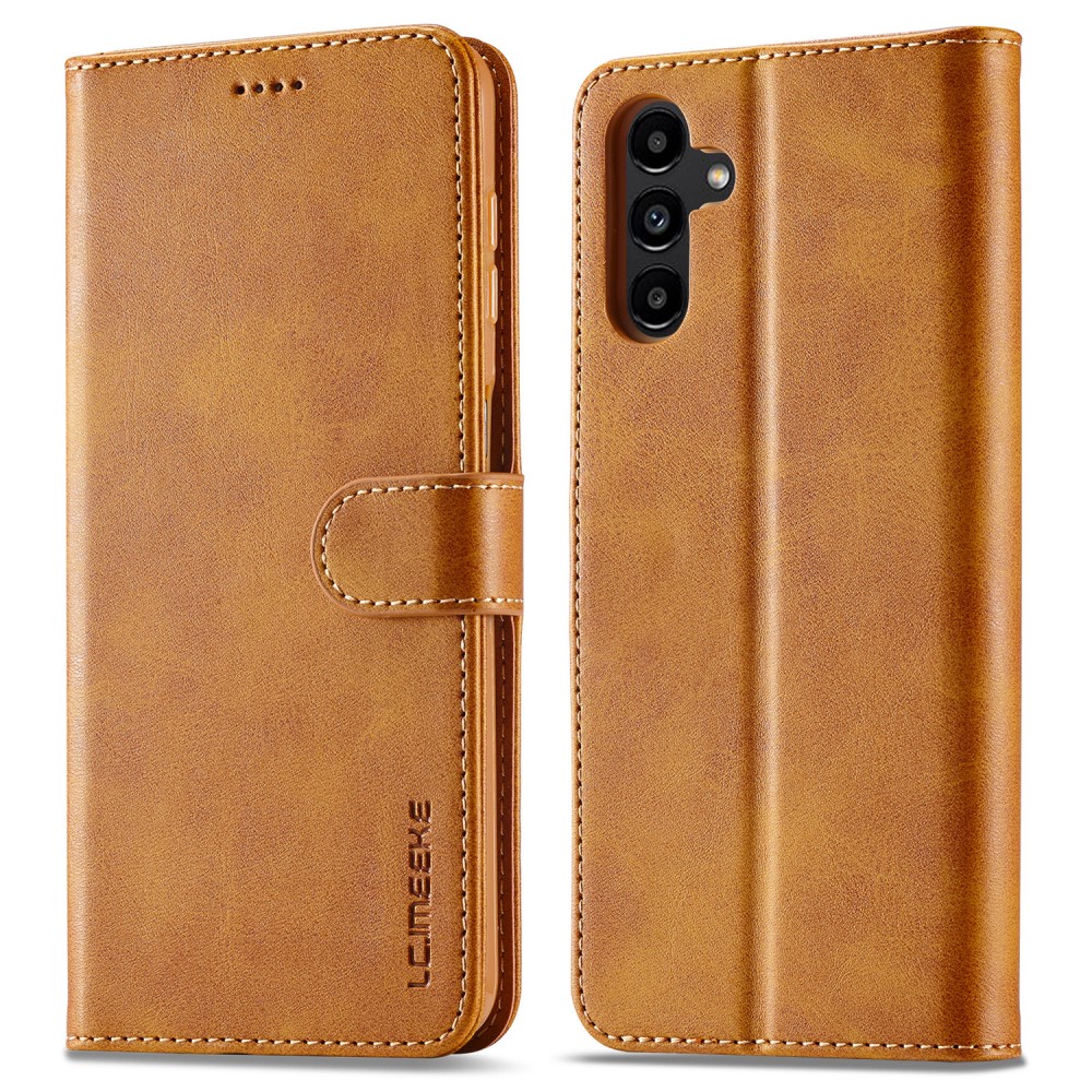LC.IMEEKE LC.IMEEKE Galaxy A15 4G/5G Fodral Läder Brun