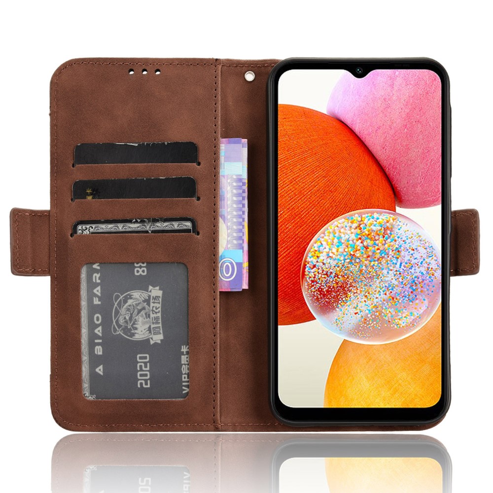 Samsung Galaxy A15 5G Fodral Med Avtagbart Kortfodral Brun