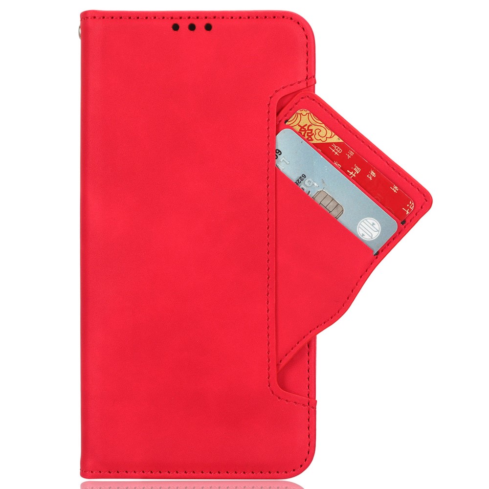  Samsung Galaxy A15 5G Fodral Med Avtagbart Kortfodral Röd